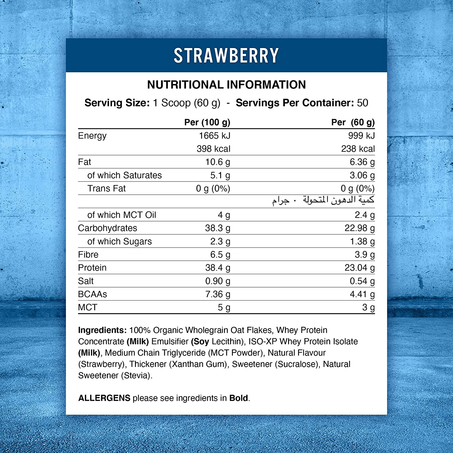 Applied Nutrition Critical Oats Protein Porridge 3kg (Halal) (50 servings)