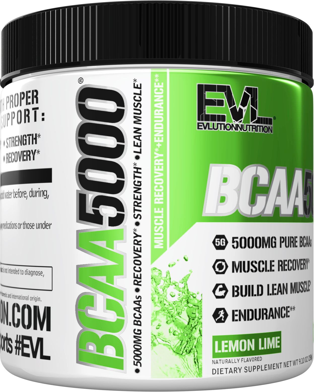 Evlution Nutrition Bcaa 5000 Powder 30 Servings Boost Muscle recovery, Endurance