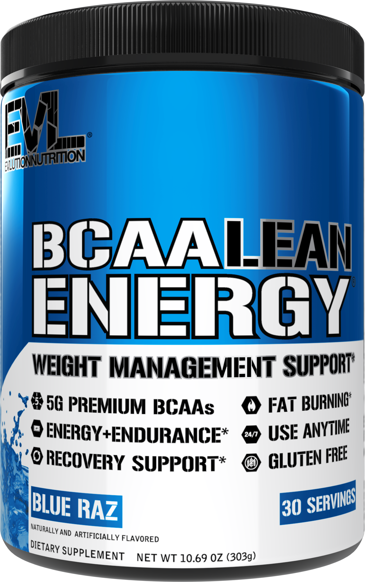 Evlution Nutrition Bcaa Lean Energy 30 Servings Fat Burner & Build Mus