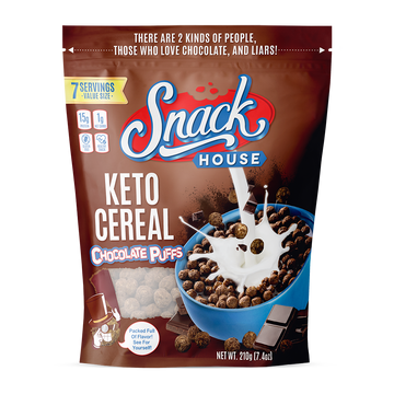Snack House Chocolate Puffs Keto Cereal® - 7 Servings Bag