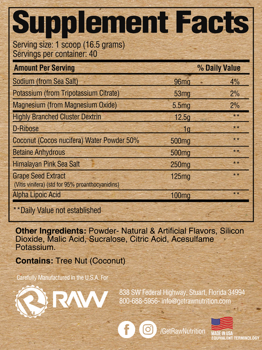 RAW Nutrition Intra-Workout
