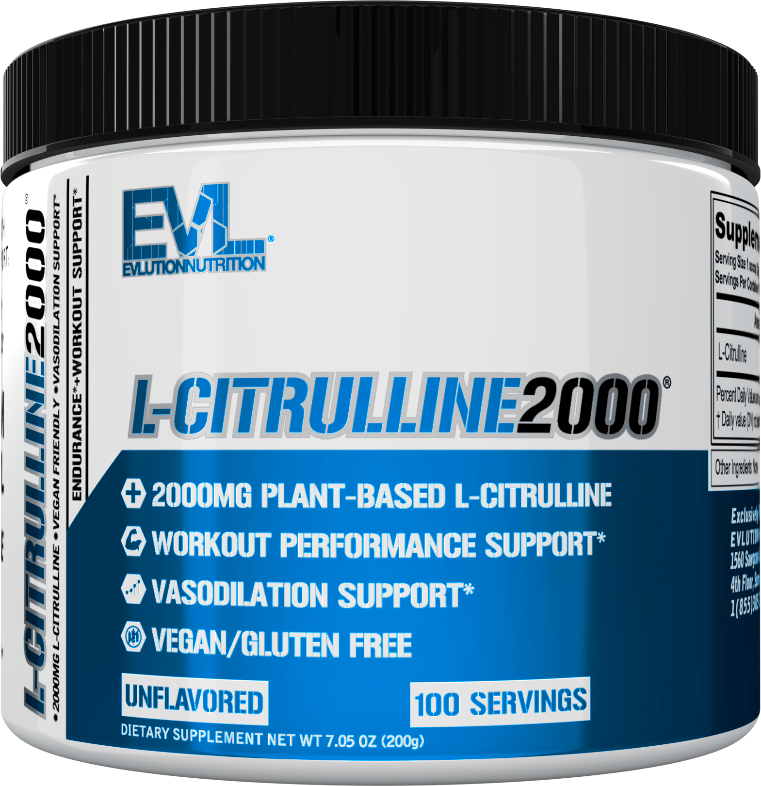 Evlution Nutrition L-Citrulline 100 Servings