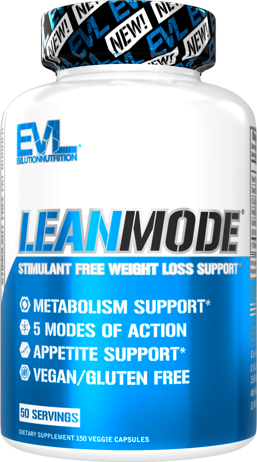 EVLution Nutrition Lean Mode, 50 Servings Fat Loss  Increase Metabolism, Appetite Control, 150 Capsules