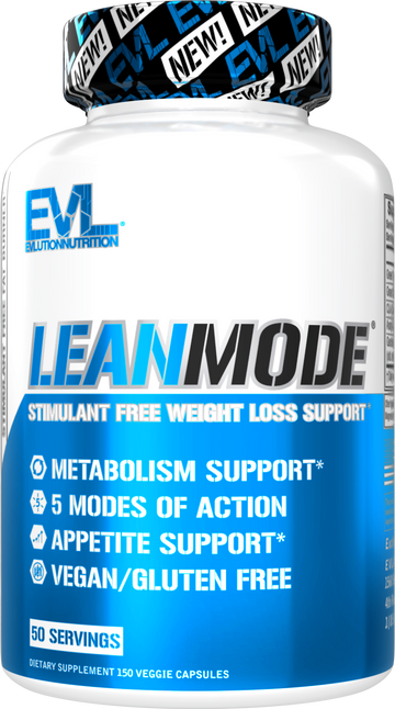 EVLution Nutrition Lean Mode, 50 Servings Fat Loss  Increase Metabolism, Appetite Control, 150 Capsules