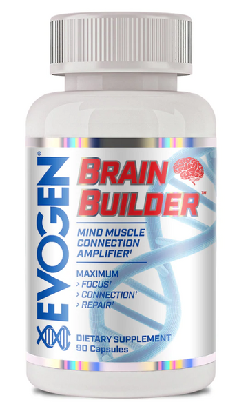 Evogen BRAIN BUILDER - MIND MUSCLE CONNECTION AMPLIFIER 30 Servings (Exp Apr 2023)