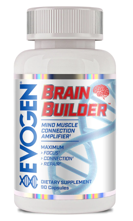 Evogen BRAIN BUILDER - MIND MUSCLE CONNECTION AMPLIFIER 30 Servings (Exp Apr 2023)