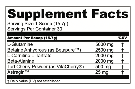 Transparent Labs POST ( Post workout Recovery )