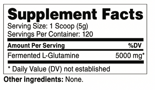 Transparent Labs L-Glutamine Fermented ( 120 Servings )