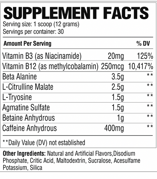 RAW Nutrition Pre Extreme