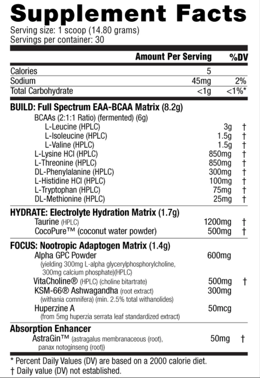 NutraBio Alpha EAA - 30 Servings