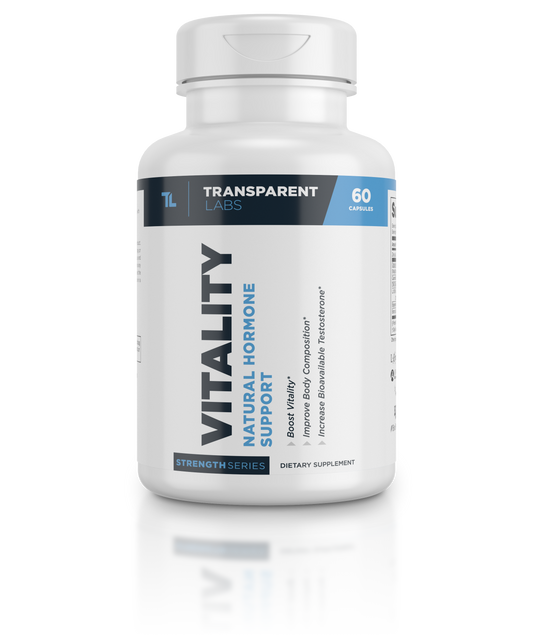Transparent Labs Vitality Testosterone Optimization Formula (30 Servings) Expiry Sep 2023