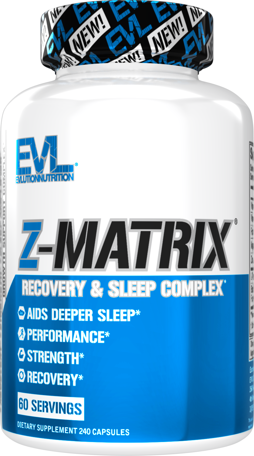 Evlution Nutrition Z-Matrix ZMA 60 Servings Deep Sleep Muscle Recovery Boost Performance