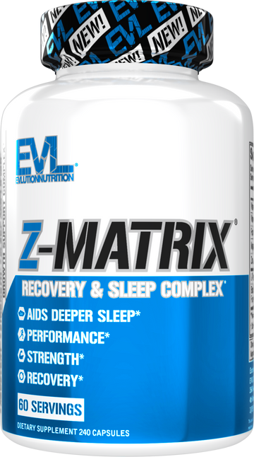 Evlution Nutrition Z-Matrix ZMA 60 Servings Deep Sleep Muscle Recovery Boost Performance